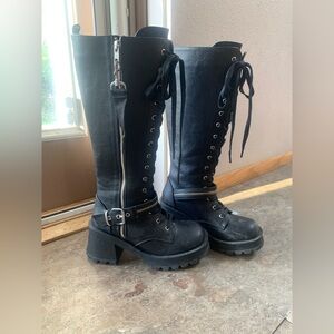 Gothic Lace-up Boots